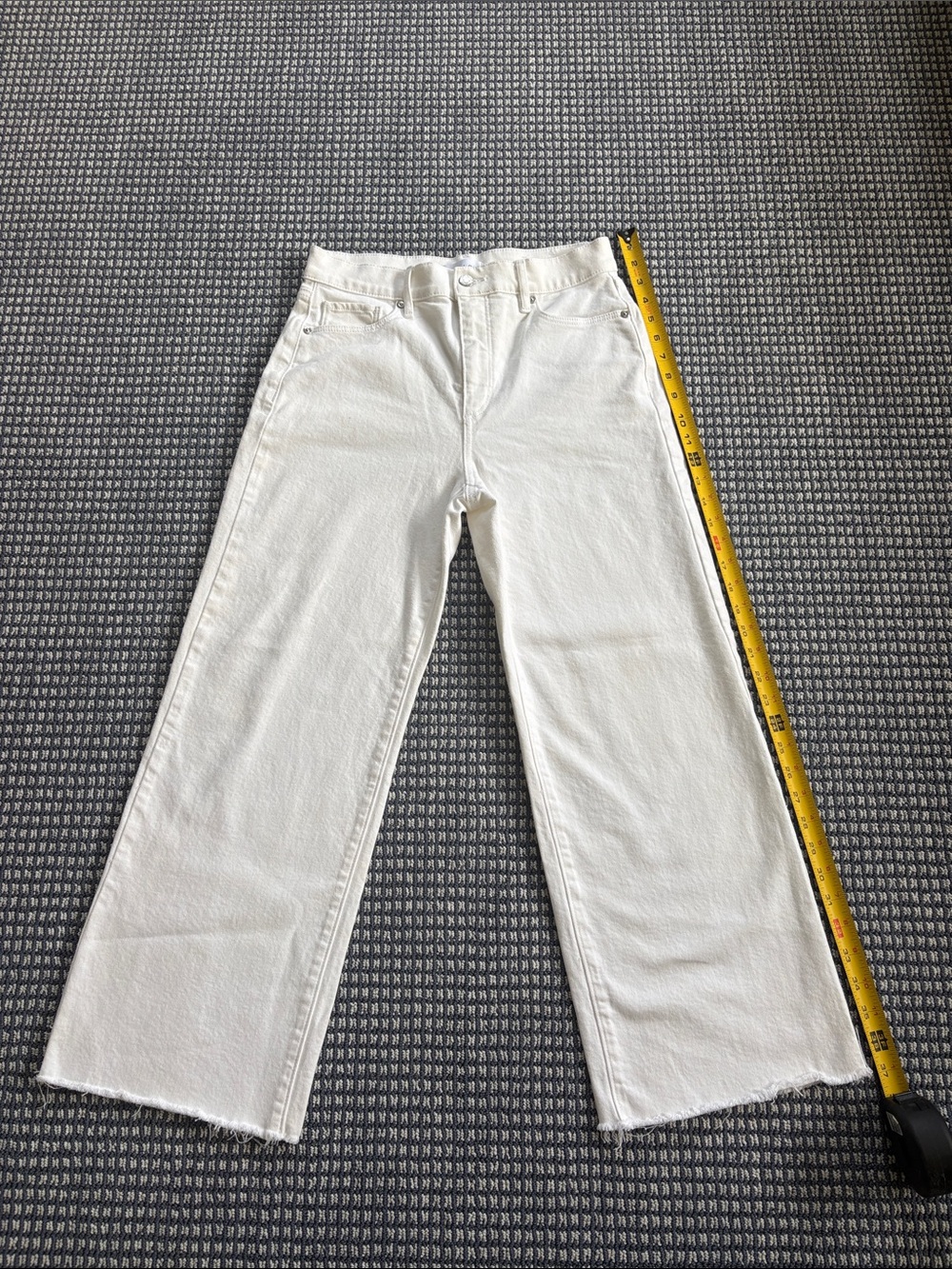 Loft - White Wide-Leg Womens Jeans size 26 or 2